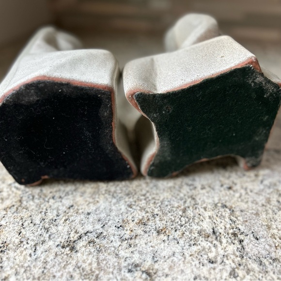 Vintage 1970s MCM Set Calcite Carved Horse Head Bookends Trojan Marble Stone - Picture 14 of 14